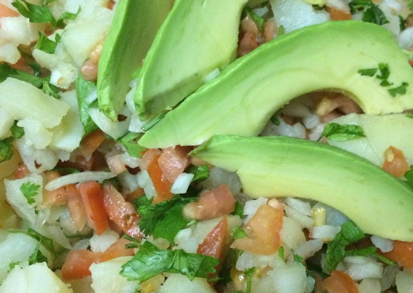 Ceviche de Papa vegano