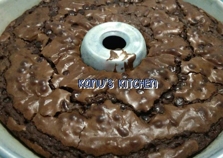 Brownies panggang shiny crust