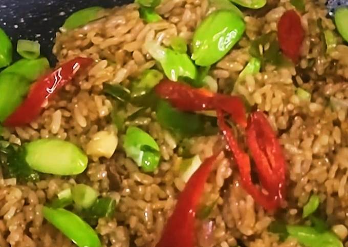 Recipe: Delicious Nasi Goreng Petai Ikan