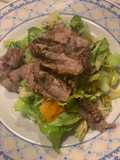 Beef Strips with Mixed Salad
