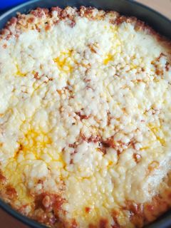 Una foto de Lasagna de carne y queso mozzarella desde cero