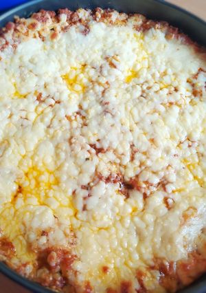 Una foto de Lasagna de carne y queso mozzarella desde cero