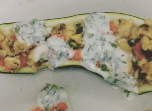 Gambar Zuchini Berinti Bakar
