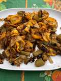 Yellow Zucchini and Celery with Spices