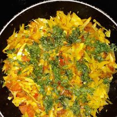 Cabbage sabji A picture of Cabbage sabji.
