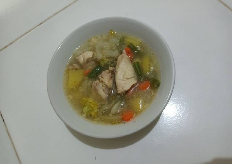 Sup Sayur Ayam Simple