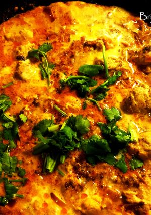 A picture of Butter Chicken with a Twist.