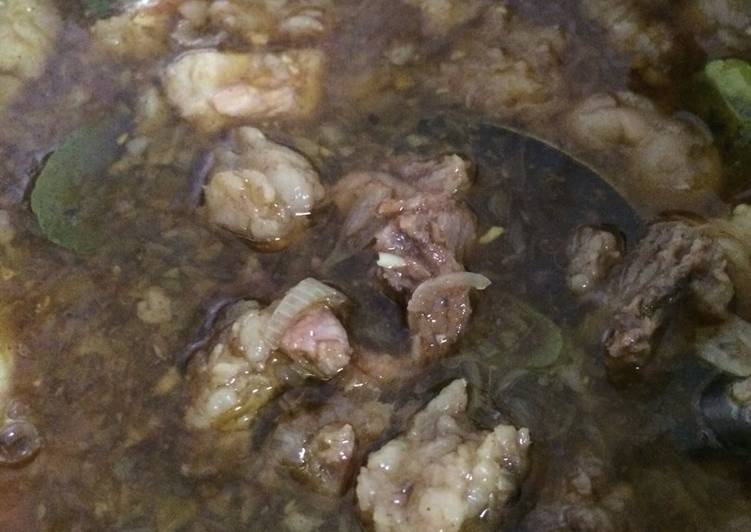 Rawon daging sapi bumbu bamboe praktis