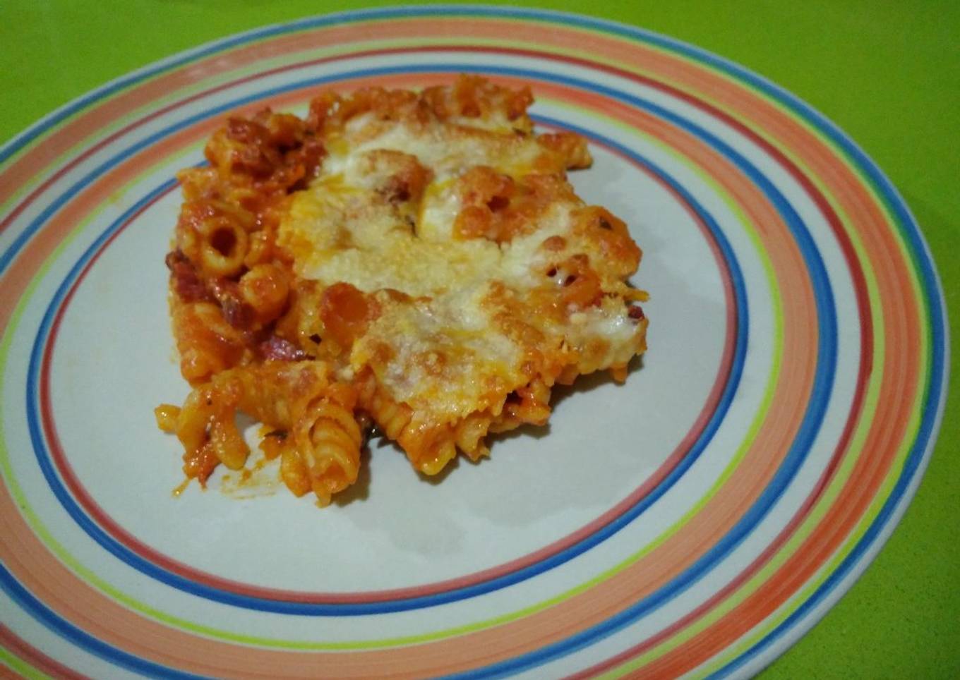 Pasta con chorizo express con thermomix