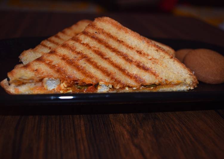 Easiest Way to Prepare Perfect Grilled Tofu Paneer Sandwich