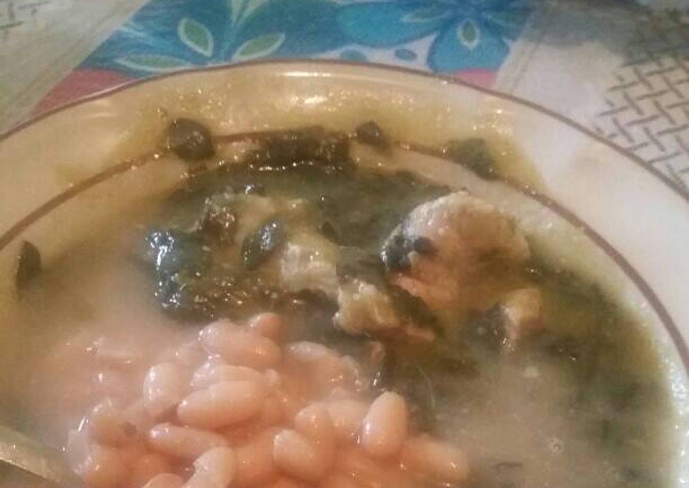 Salsa verde de puerco con verdolagas!