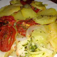 Una foto de Pescado al horno para 4 personas
