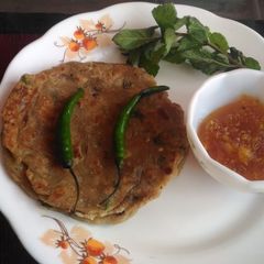 A picture of Leftover dal paratha.