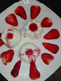 Una foto de Mini tarta de mousse de queso