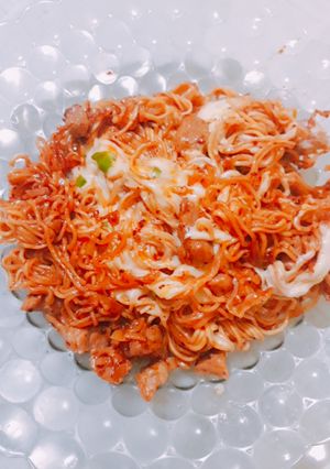 Hình của món Mì sốt phô mai.