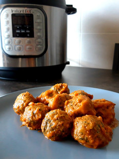 Una foto de Albóndigas de pavo y espinacas en Instant Pot