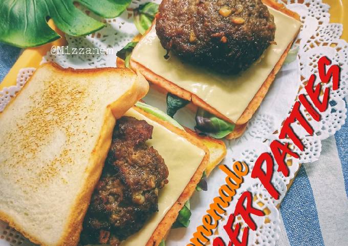 Resipi Homemade Burger Patties Oleh Mizzanem Cookpad