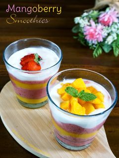 Foto resep Mangoberry Smoothies