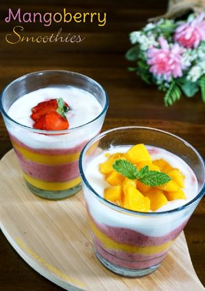 Foto resep Mangoberry Smoothies