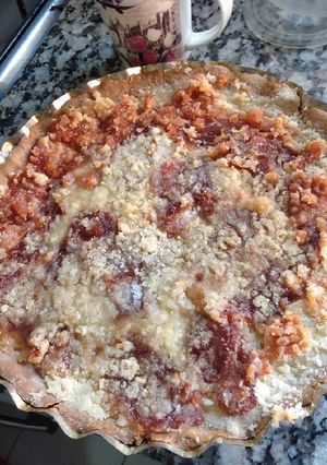Una foto de Tarta crocante de membrillo