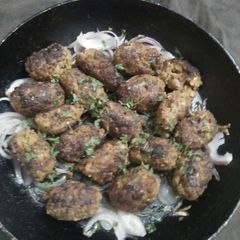A picture of Gola kabab.