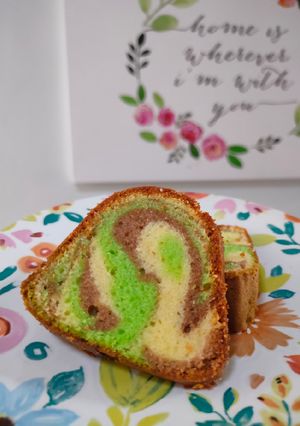 Foto resep Marmer Cake Cokelat Pandan