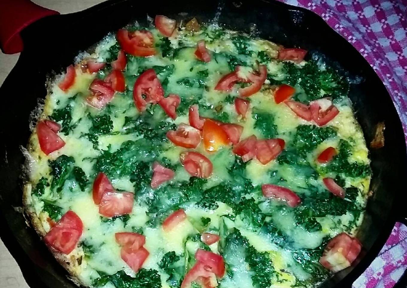 Frittata with kale