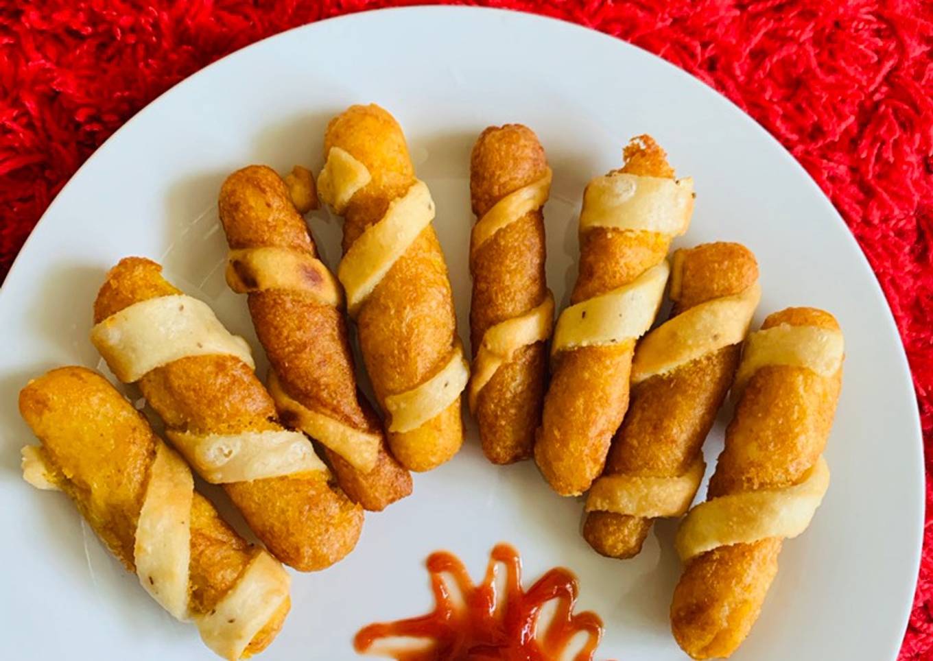 Roll up the potato roll