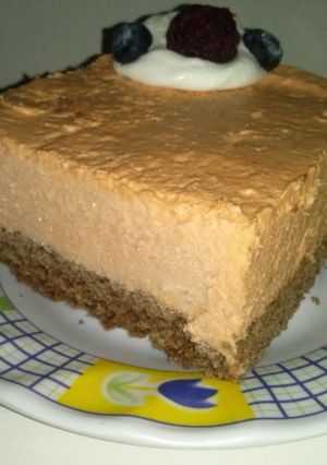Una foto de Tarta de mousse de mamey