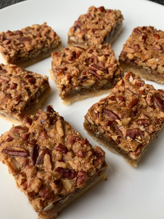 A picture of Maple Pecan Shortbread Bars.
