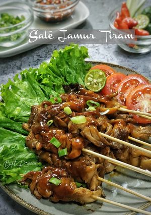 Foto resep SATE JAMUR TIRAM bumbu Kecap