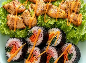 Foto resep Kimbab Ayam Oregano Anak Friendly sebagai Variasi Bekal Bergizi