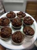 Muffins de chocolate y coco con choco-chips (s/ TACC, apto celíac@s)