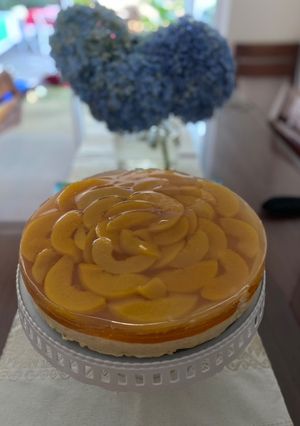 Una foto de Cheesecake Melocotón