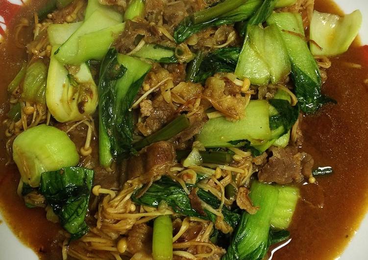  Resep daging sapi sayur sauce yakiniku oleh Ocha 