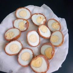 A picture of Scotch eggs.