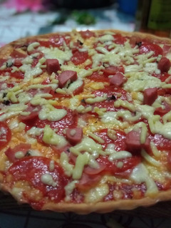 Una foto de Pizza margarita