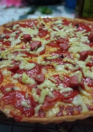 Una foto de Pizza margarita