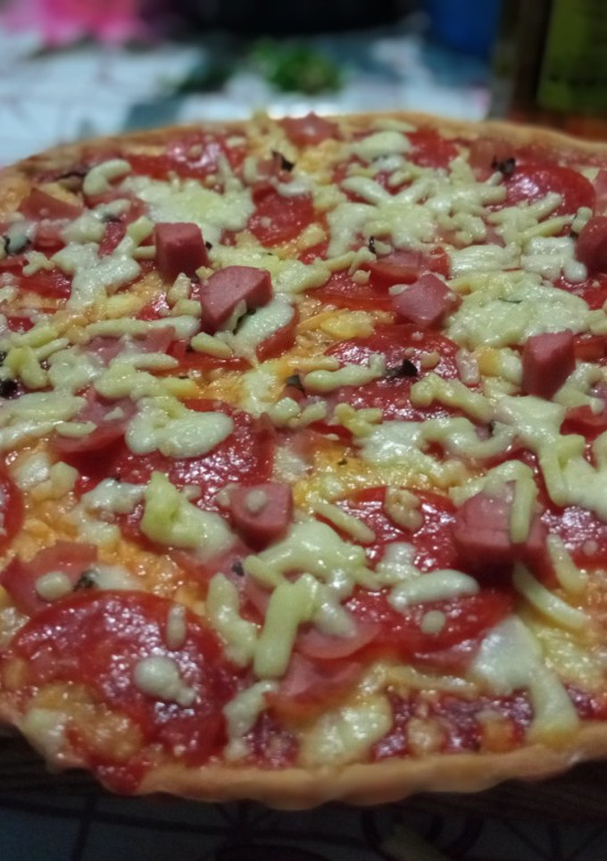 Una foto de Pizza margarita
