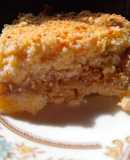 Tarta de crumble de manazana, canela y nueces