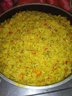 A picture of Jollof rice.