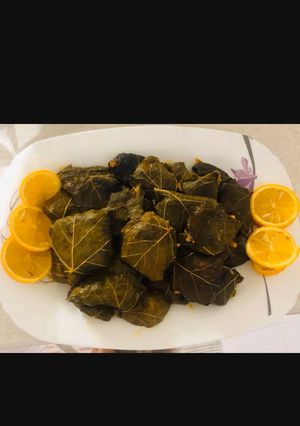 عکسی از دستور دلمه برگ مو