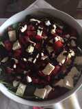 Ensalada de fresas, quinoa y queso feta