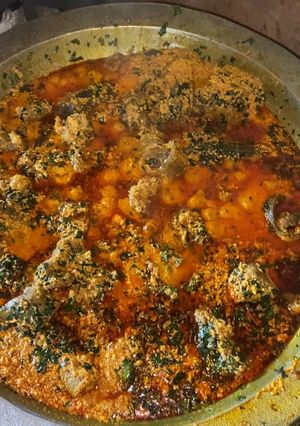 A picture of Egusi soup.