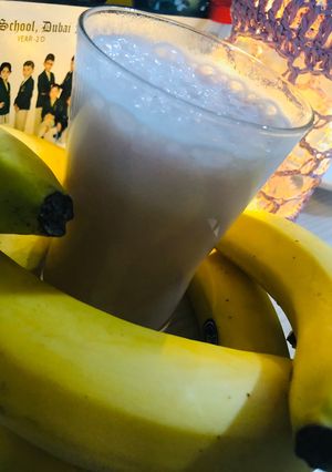 A picture of Banana milk shake.