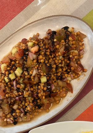 Una foto de Ensalada de lentejas