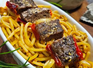 Foto resep Spaghetti Bolognese With Stuffed Peppers