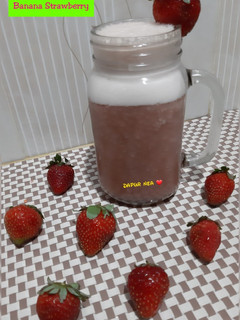 Foto resep Diet Juice Banana Strawberry
