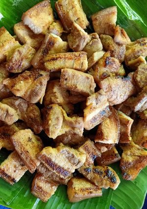 Hình của món Ba rọi nướng chao.