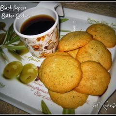 A picture of Black Pepper Butter Cookies.